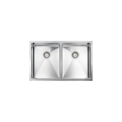 Vogt Mödling 18-Gauge Undermount Double-Bowl Stainless Steel Kitchen Sink - KS.3018.M18R-61