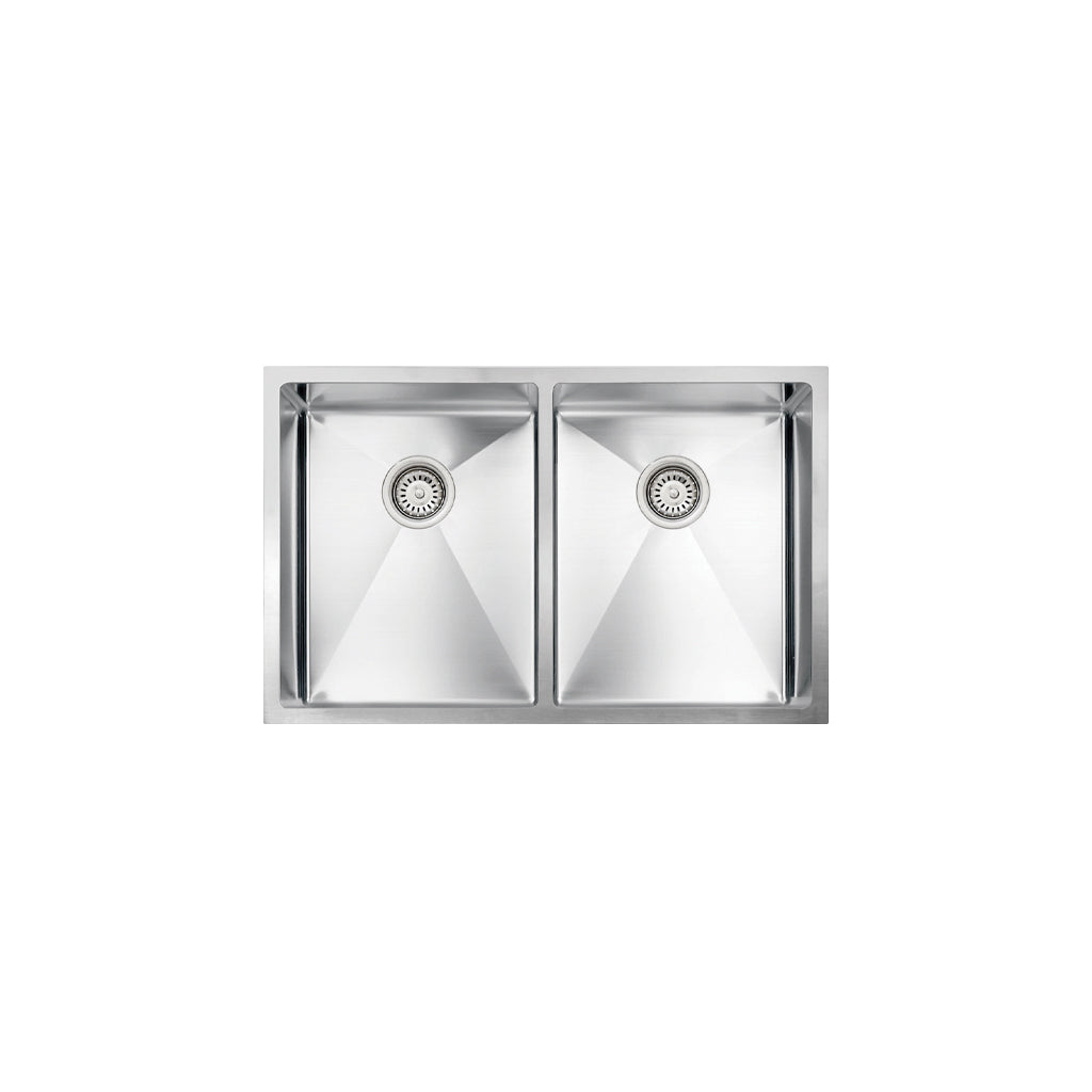 Vogt Mödling 18-Gauge Undermount Double-Bowl Stainless Steel Kitchen Sink with Bottom Grid - KS.3018.M18R-63