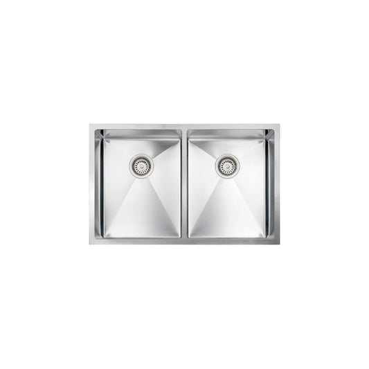 Vogt Mödling 18-Gauge Undermount Double-Bowl Stainless Steel Kitchen Sink with Bottom Grid - KS.3018.M18R-63