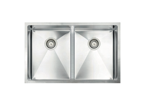Vogt Mödling 18-Gauge Undermount Low-Divide Double-Bowl Stainless Steel Kitchen Sink - KS.3018.ML18R-61