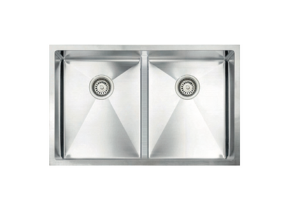 Vogt Mödling 18-Gauge Undermount Low-Divide Double-Bowl Stainless Steel Kitchen Sink - KS.3018.ML18R-61