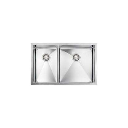 Vogt Ternitz L 18-Gauge Undermount Double-Bowl Stainless Steel Kitchen Sink - KS.3018.Z18R-61