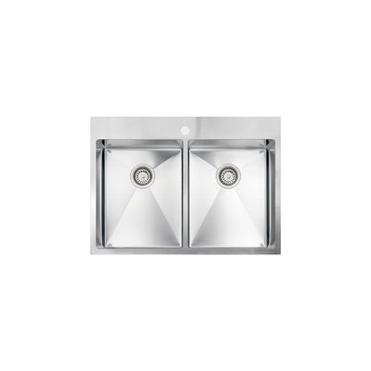 Vogt Rankweil 18-Gauge Undermount Double-Bowl Stainless Steel Kitchen Sink - KS.3020.R18R-61