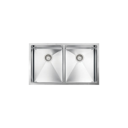 Vogt Bludenz 18-Gauge Undermount Double-Bowl Stainless Steel Kitchen Sink - KS.3218.B18R-61