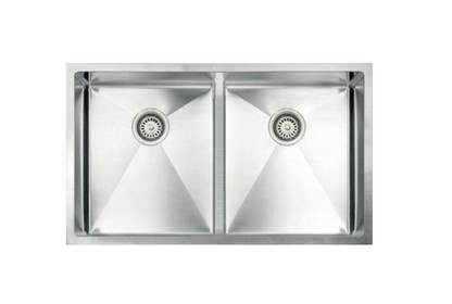 Vogt Bludenz 18-Gauge Undermount Low-Divide Double-Bowl Stainless Steel Kitchen Sink with Bottom Grid - KS.3218.BL18R-63