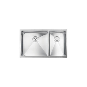 Vogt Villach 16-Gauge Undermount Double-Bowl Stainless Steel Kitchen Sink - KS.3218.V16R-62