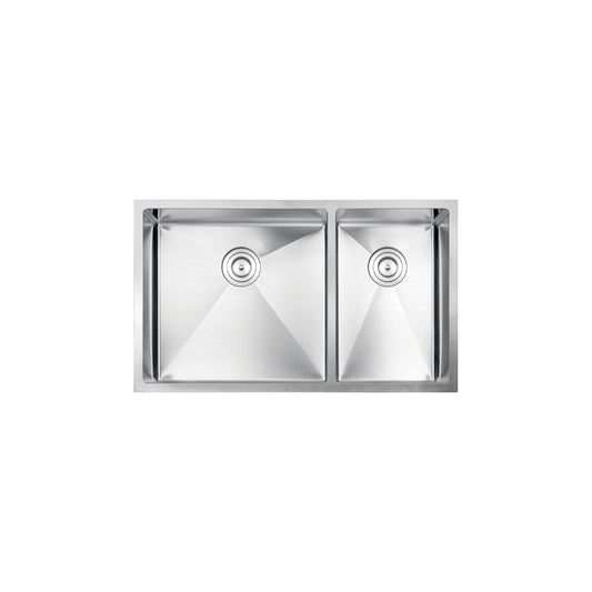 Vogt Villach 16-Gauge Undermount Double-Bowl Stainless Steel Kitchen Sink - KS.3218.V16R-62