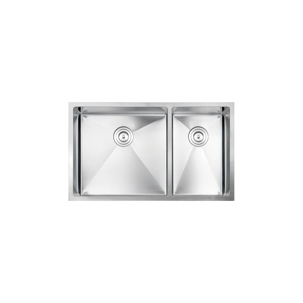 Vogt Villach 16-Gauge Undermount Double-Bowl Stainless Steel Kitchen Sink with Bottom Grid - KS.3218.V16R-64