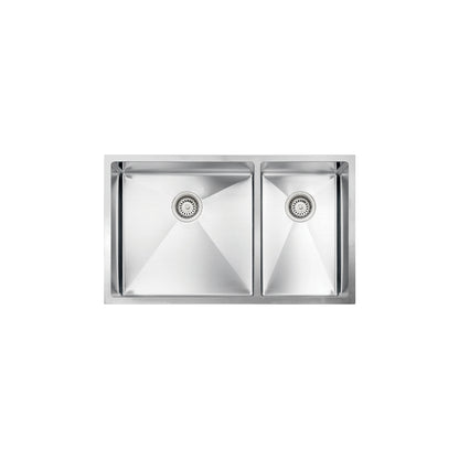Vogt Villach 18-Gauge Undermount Double-Bowl Stainless Steel Kitchen Sink - KS.3218.V18R-61