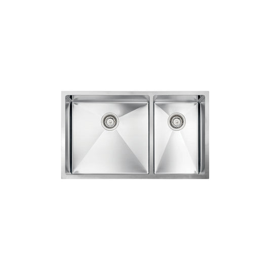 Vogt Villach 18-Gauge Undermount Double-Bowl Stainless Steel Kitchen Sink - KS.3218.V18R-61