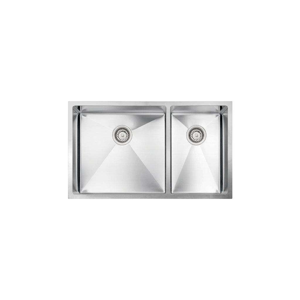 Vogt Villach 18-Gauge Undermount Double-Bowl Stainless Steel Kitchen Sink with Bottom Grid - KS.3218.V18R-63