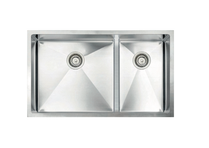 Vogt Villach 18-Gauge Undermount Low-Divide Double-Bowl Stainless Steel Kitchen Sink with Bottom Grid - KS.3218.VL18R-63