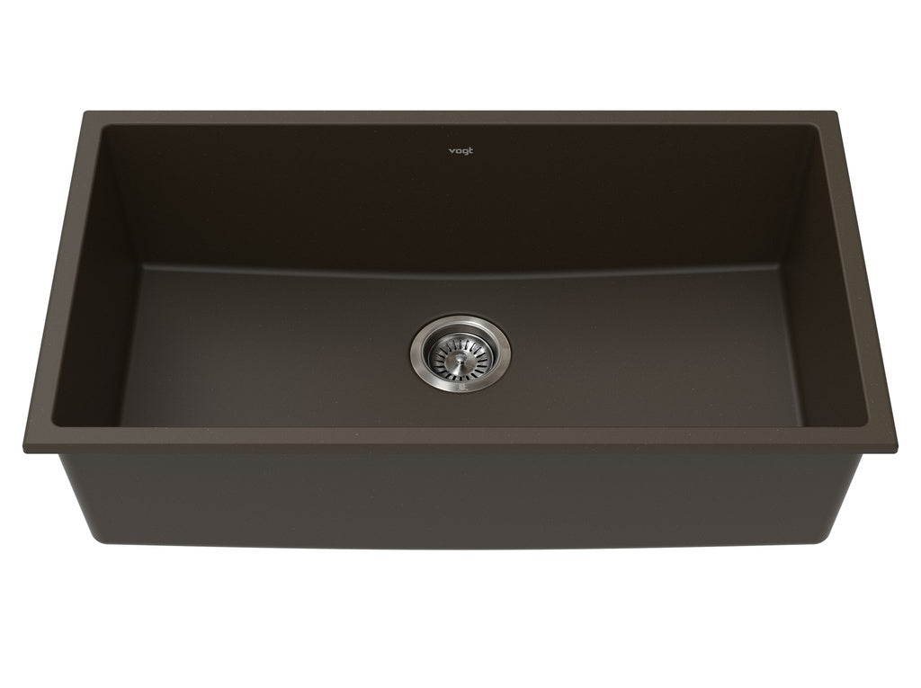 Vogt Wolfsberg Vogranite Kitchen Sink in Java Brown - KS.3218.W03G-61