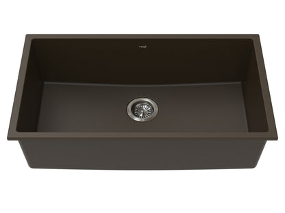 Vogt Wolfsberg Vogranite Kitchen Sink in Java Brown - KS.3218.W03G-61