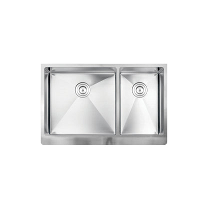 Vogt Pölten 16-Gauge Undermount Double-Bowl Stainless Steel Kitchen Sink - KS.3319.P16R-62