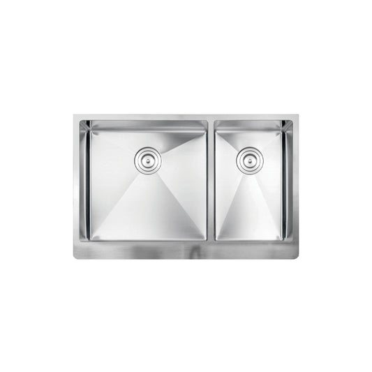 Vogt Pölten 16-Gauge Undermount Double-Bowl Stainless Steel Kitchen Sink - KS.3319.P16R-62