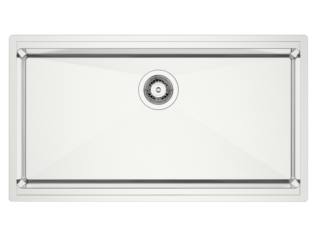 Vogt Drau 34S 18-Gauge Undermount Stainless Steel Workstation Kitchen Sink - KWS.3419.D1-65
