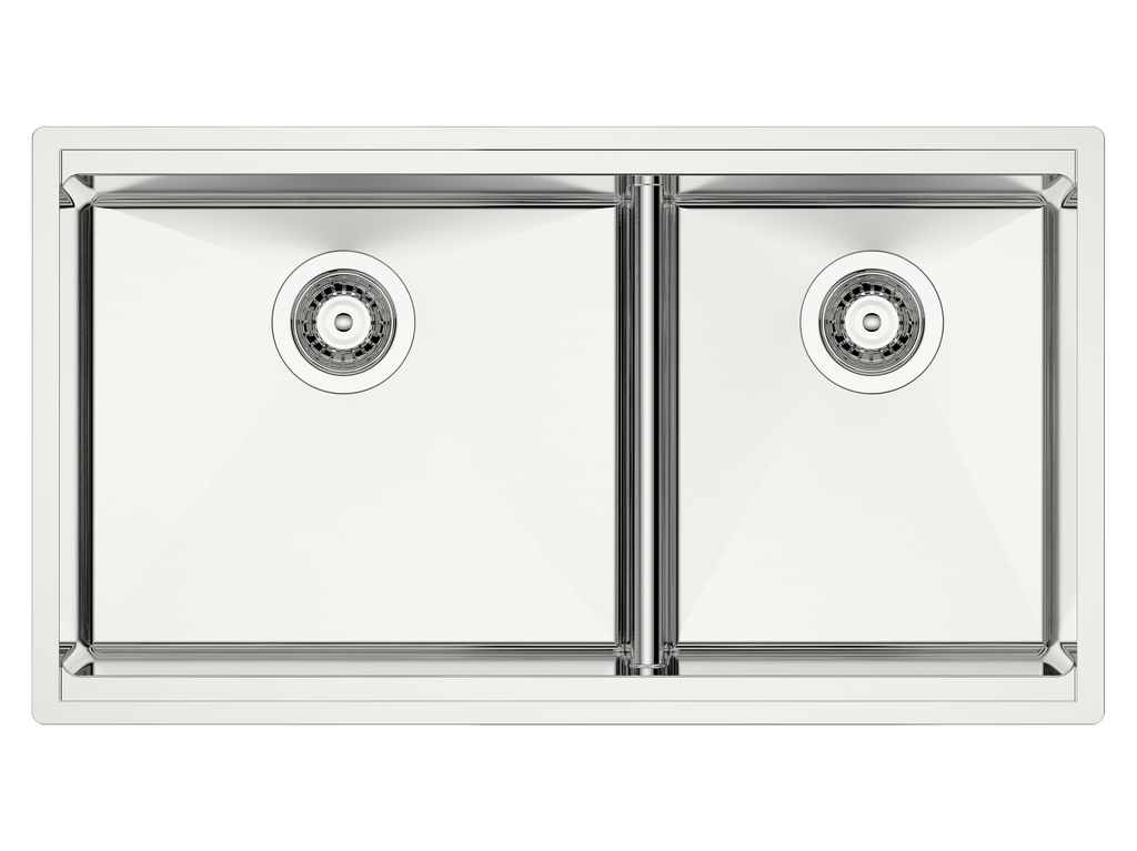 Vogt Drau 3460 18-Gauge Undermount Double-Bowl Stainless Steel Workstation Kitchen Sink - KWS.3419.D6-65