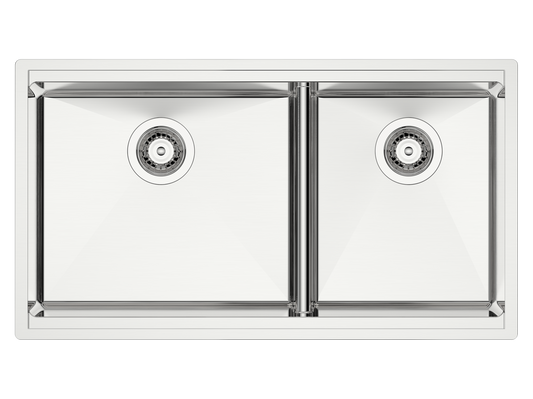 Vogt Drau 3460 18-Gauge Undermount Double-Bowl Stainless Steel Workstation Kitchen Sink - KWS.3419.D6-65