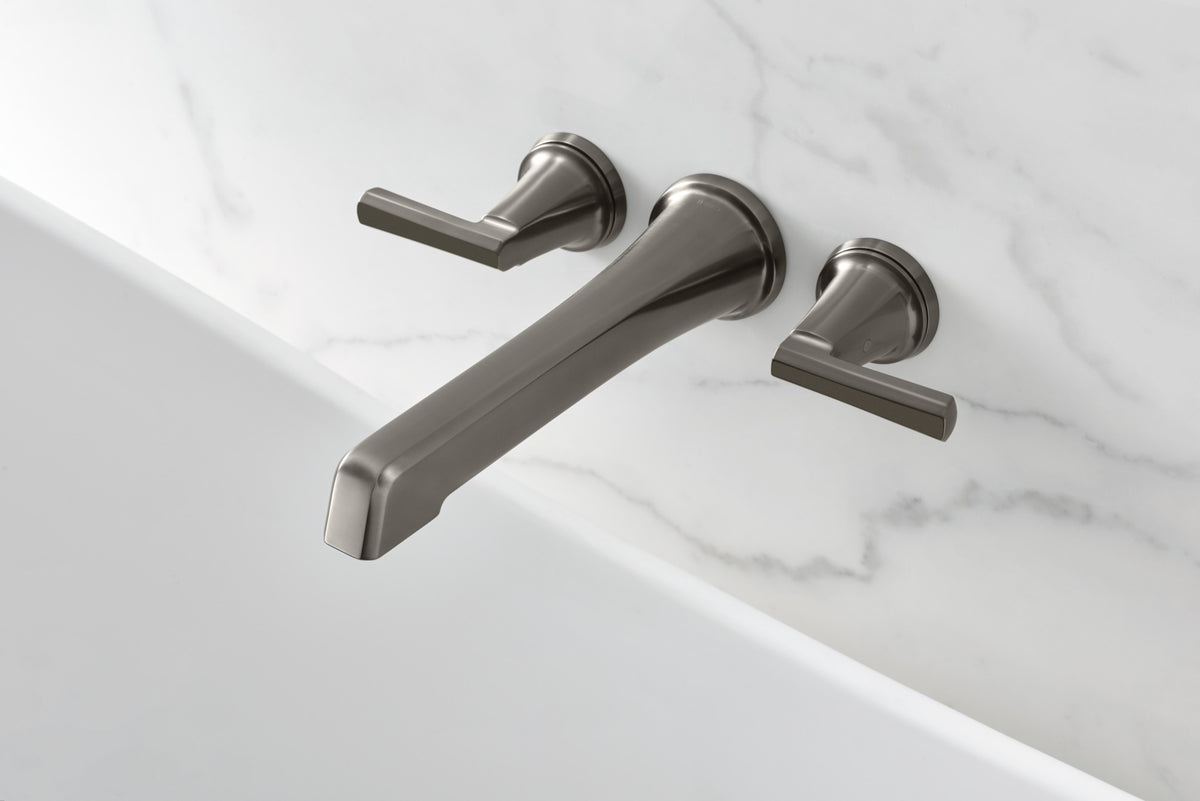 Brizo T70498 in SL, installation inspiration; other fixtures and optional accessories shown are sold separately.