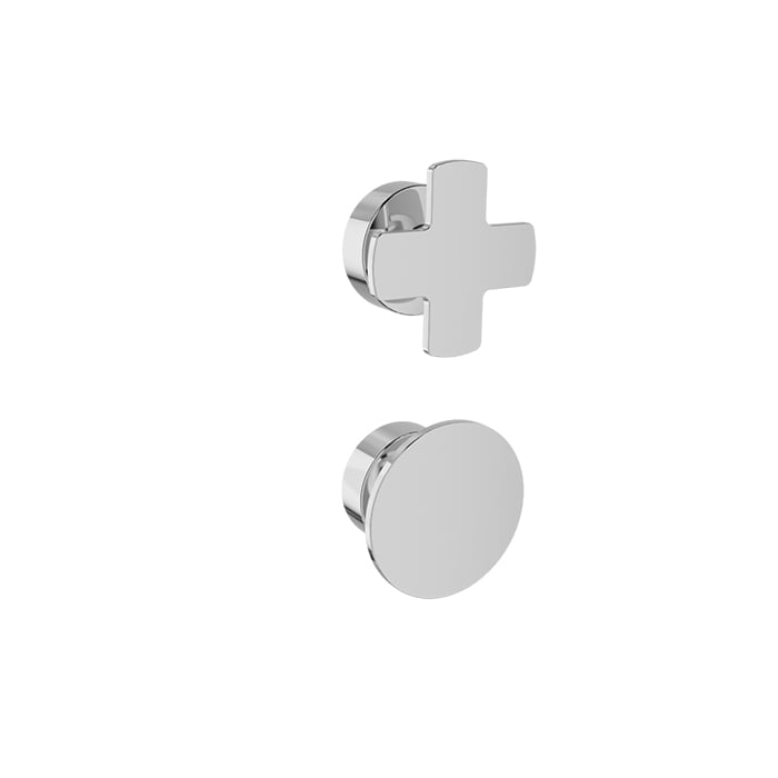 Baril Air B80 Faucet Handle Kit - M80-9520-120 - Polished Chrome / Polished Chrome