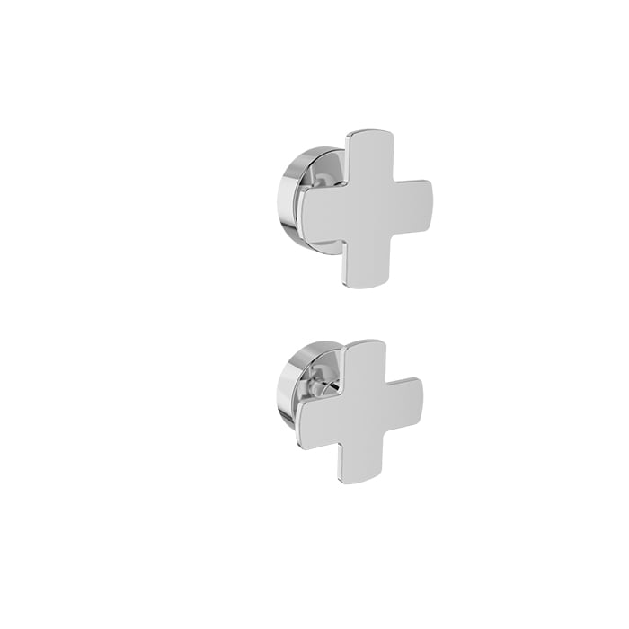 Baril Air B80 Faucet Handle Kit - M80-9520-220 - Polished Chrome / Polished Chrome