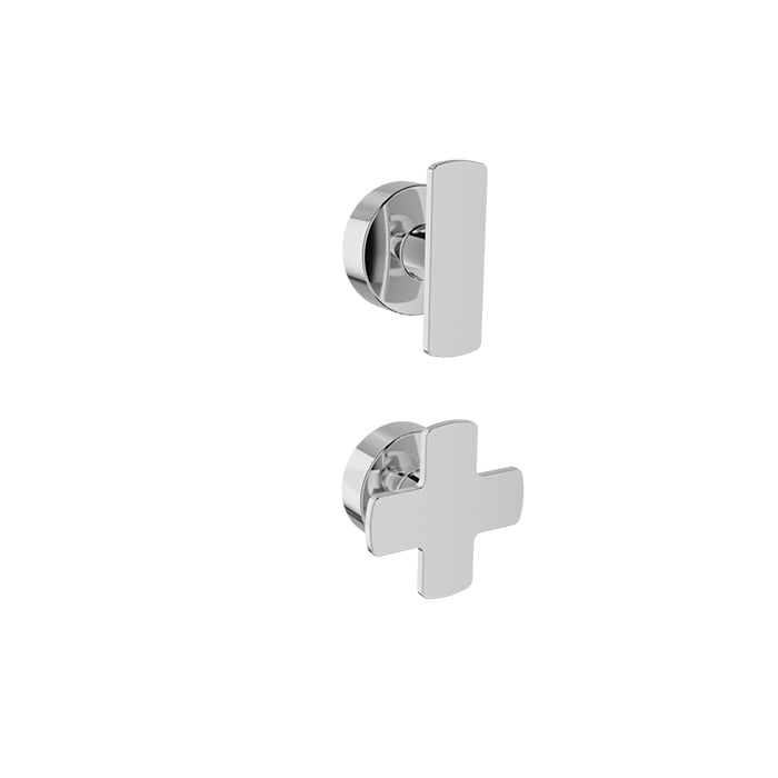 Baril Air B80 Faucet Handle Kit - M80-9520-230 - Polished Chrome / Polished Chrome