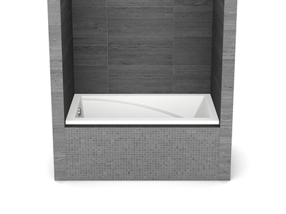 Maax ModulR 6032 IF (With Armrests) Acrylic Alcove Left/Right-Hand Drain Bathtub in White