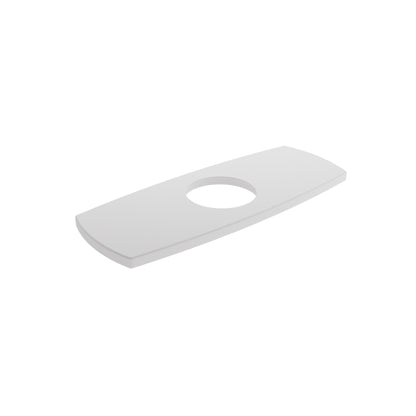 Baril Single-Hole Lavatory Faucet Plate - White