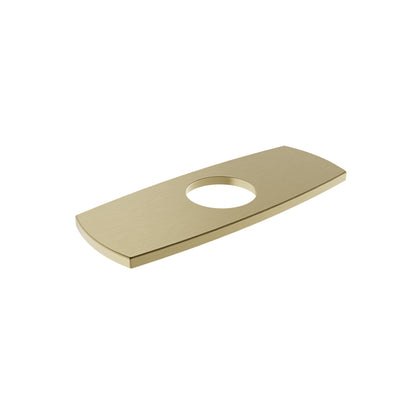 Baril Single-Hole Lavatory Faucet Plate - Satin Brass