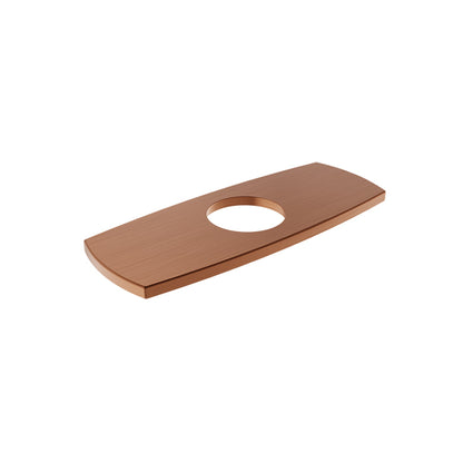 Baril Single-Hole Lavatory Faucet Plate - Satin Copper