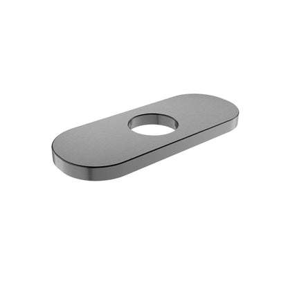 Baril Single-Hole Lavatory Faucet Oblong Plate - Black Titanium