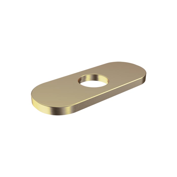Baril Single-Hole Lavatory Faucet Oblong Plate - Warm Gold