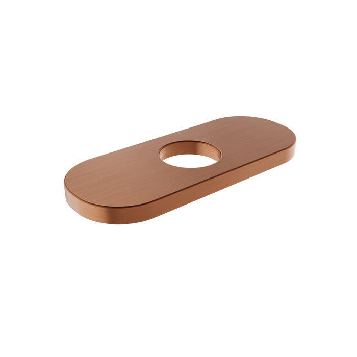 Baril Single-Hole Lavatory Faucet Oblong Plate - Satin Copper