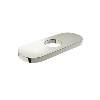 Baril Single-Hole Lavatory Faucet Oblong Plate - Polished Nickel