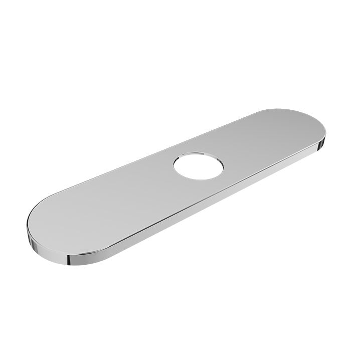 Baril 8 Inch Center-to-Center Faucet Hole Cover Plate - Polished Chrome