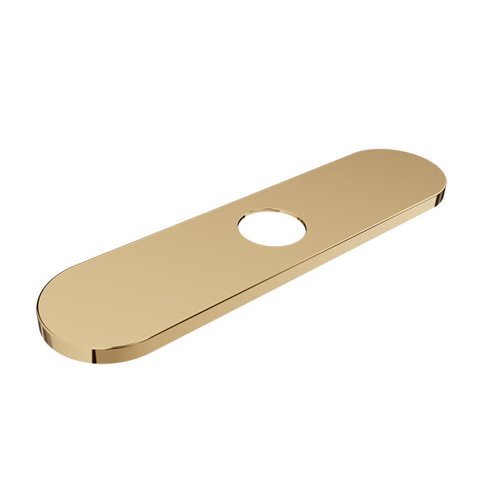 Baril 8 Inch Center-to-Center Faucet Hole Cover Plate - Gold