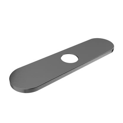 Baril 8 Inch Center-to-Center Faucet Hole Cover Plate - Black Titanium