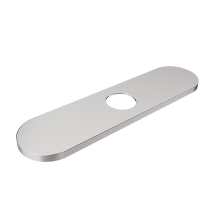 Baril 8 Inch Center-to-Center Faucet Hole Cover Plate - Stainless Steel