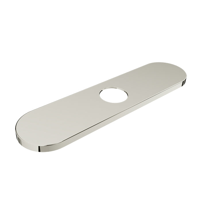 Baril 8 Inch Center-to-Center Faucet Hole Cover Plate - Polished Nickel