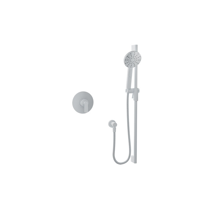 Baril Air B80 Complete Pressure-Balanced Shower Kit With Hand Shower, Without Handle - White