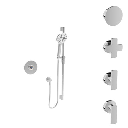 Baril Air B80 TRO-2101-80 Chrome with optional handle choices, sold separately; rough-in sold separately