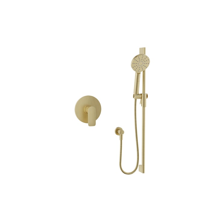 Baril Sens B45 Complete Pressure-Balanced Shower Kit With Hand Shower - Satin Brass