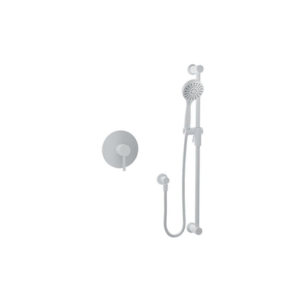 Baril Zip B66 Complete Pressure-Balanced Shower Kit - White
