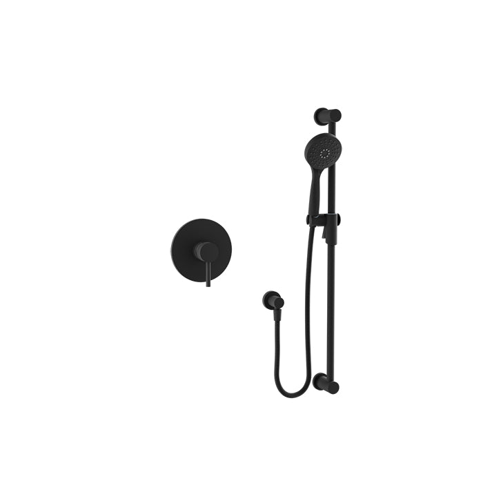 Baril Zip B66 Complete Pressure-Balanced Shower Kit - Matte Black