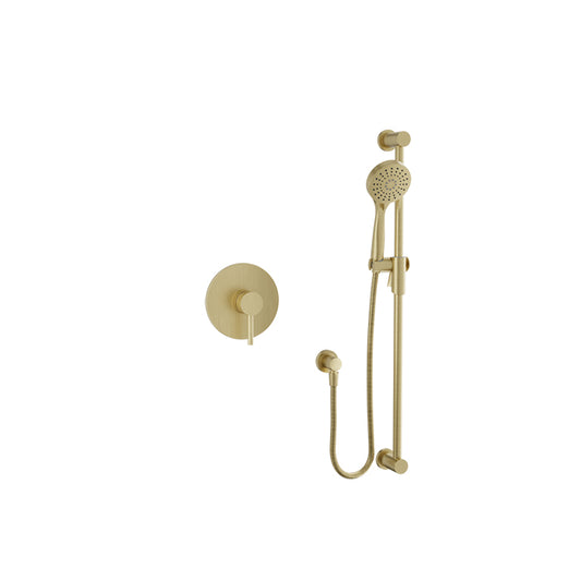 Baril Zip B66 Complete Pressure-Balanced Shower Kit - Satin Brass