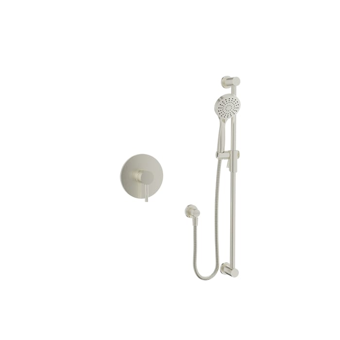Baril Zip B66 Complete Pressure-Balanced Shower Kit - Brushed Nickel