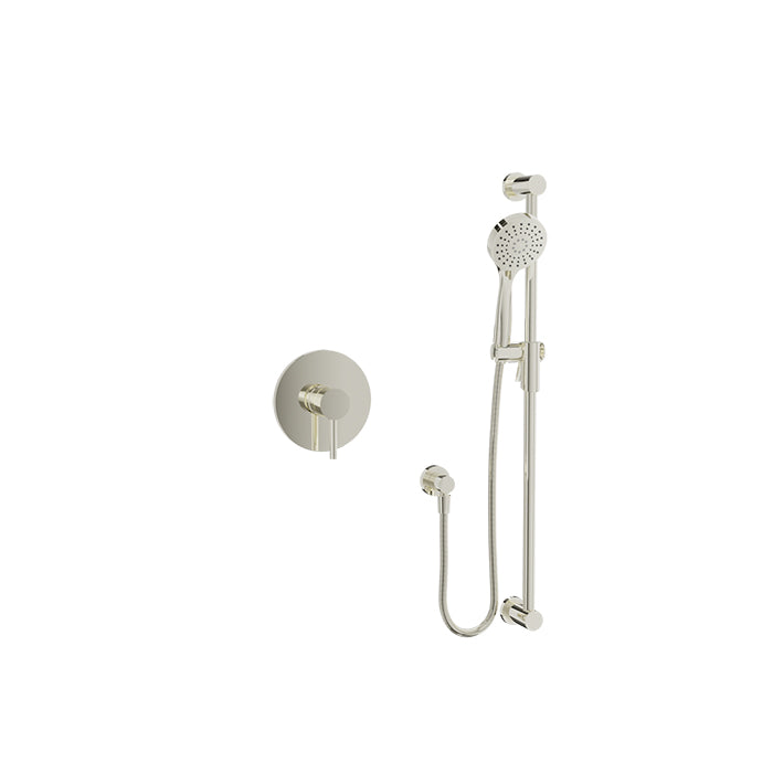 Baril Zip B66 Complete Pressure-Balanced Shower Kit - Polished Nickel
