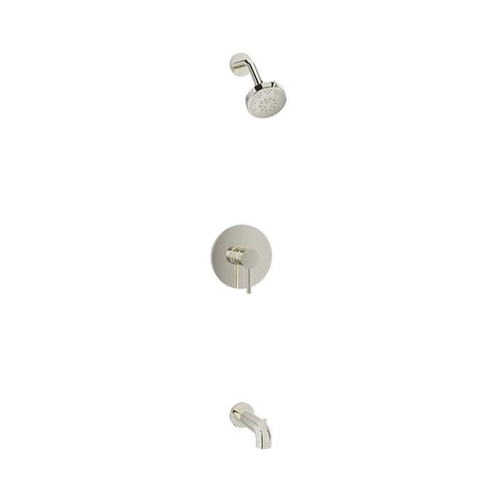Baril Zip B66 Complete Pressure-Balanced Tub & Shower Kit - Polished Nickel