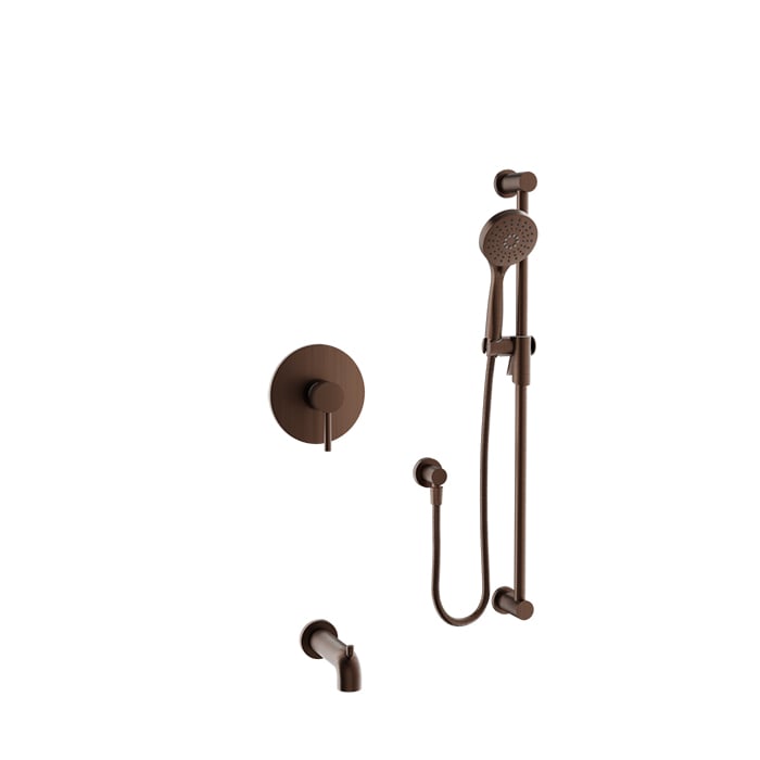 Baril Zip B66 Complete Pressure-Balanced Tub & Shower Kit with Hand Shower - Venetian Bronze
